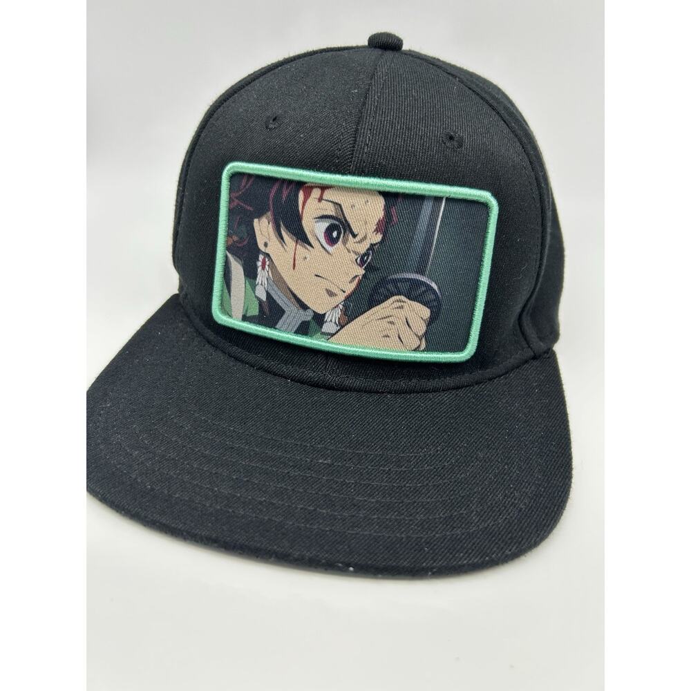 Demon Slayer Patch Snapback Baseball Cap Black One Size